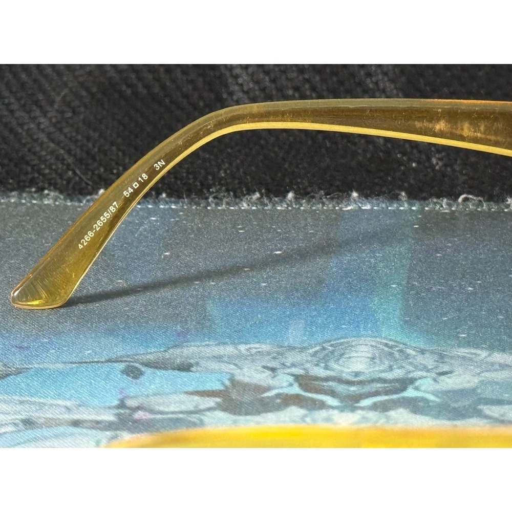 Arnette Lizard 4266-2655/87 Unisex Yellow Full Rim Eyeglasses Frame 54-18-145 - Picture 9 of 16